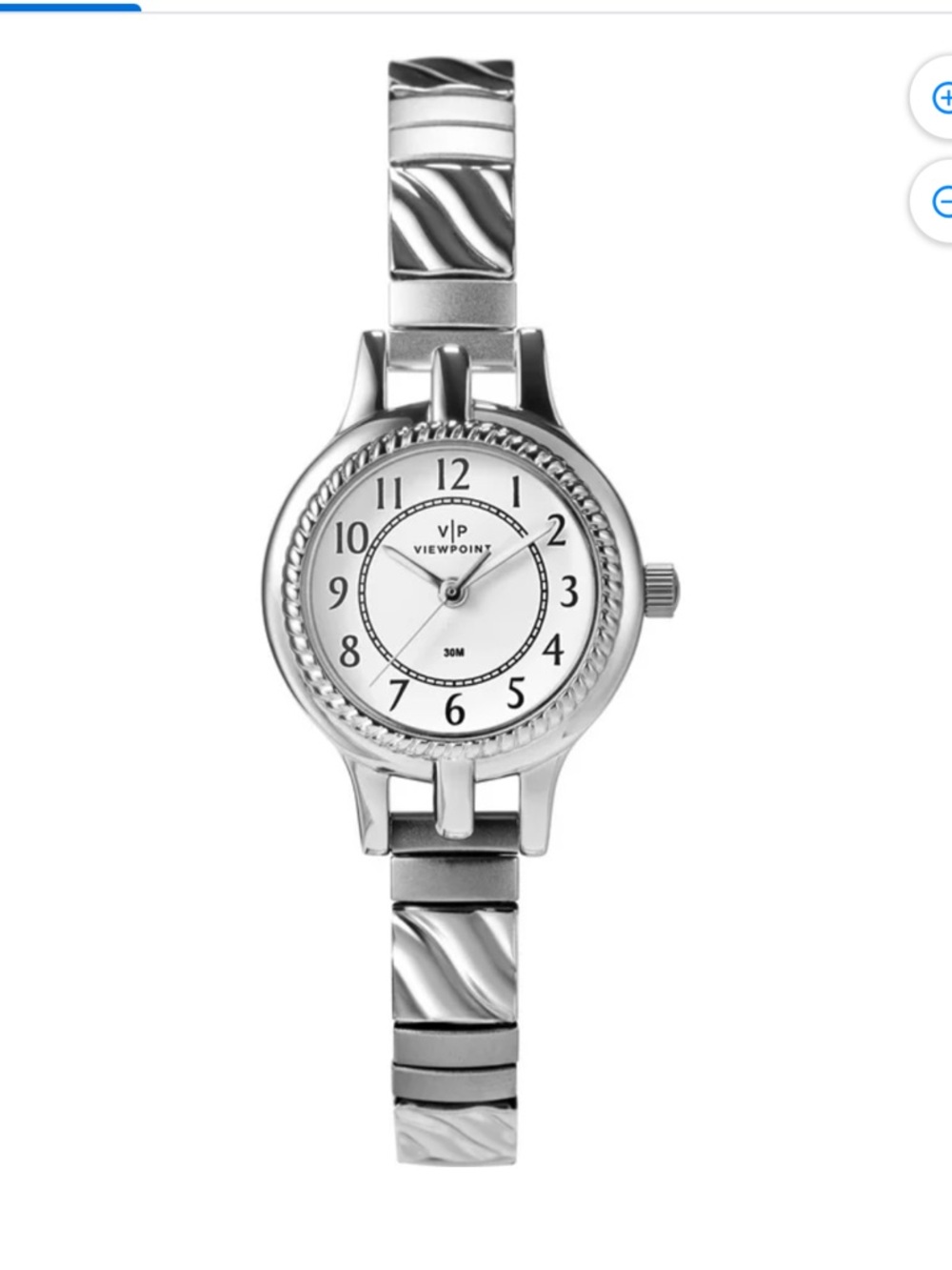 Viewpoint By Timex Ladies' Dress Watch Timex Silver Stainless Steel Quiet Luxury